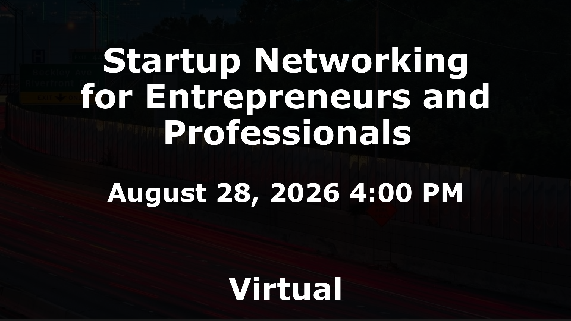 Startup Networking for Entrepreneurs and Professionals event image